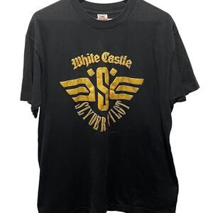 Vintage 90s White Castle Slyder Pilot Single Stitch Shirt Adult XL